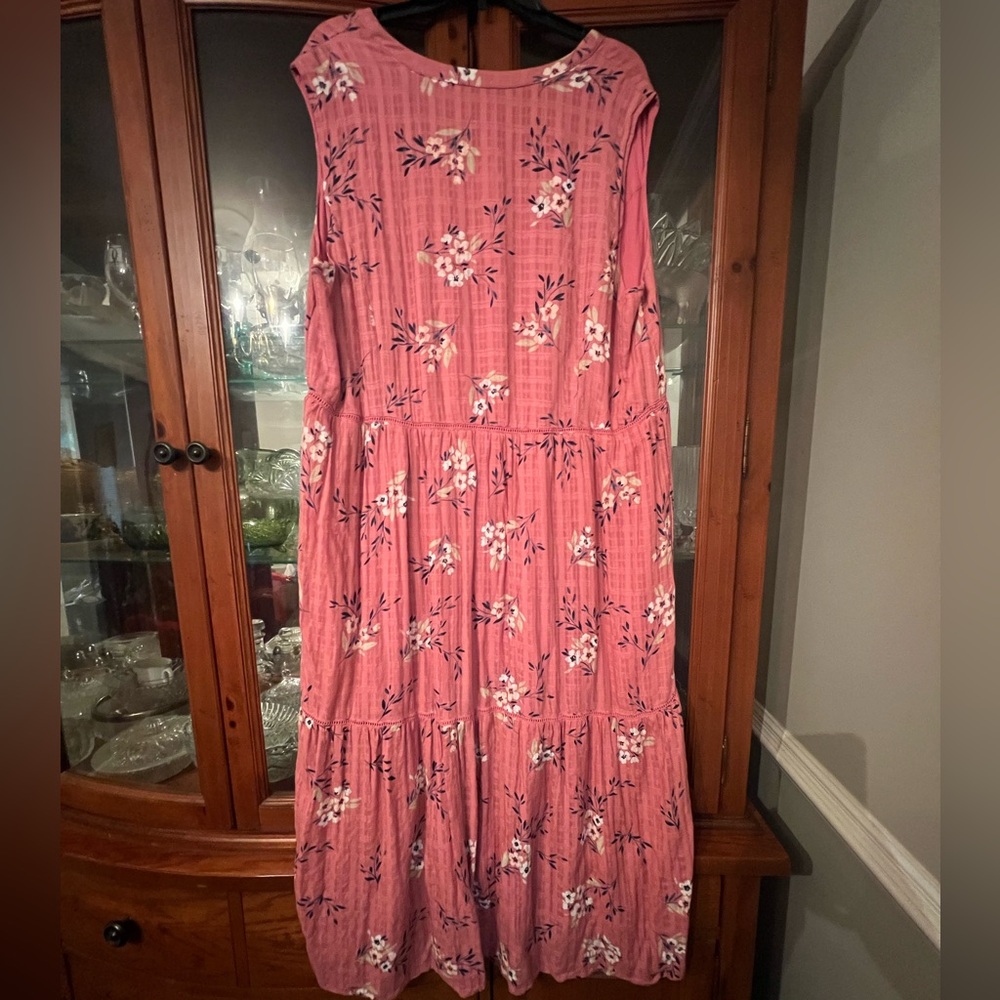 J Jill Women’s Sleeveless Floral Dress Size XL - Picture 5 of 9